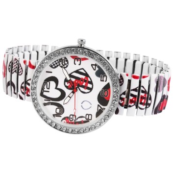 Reloj de mujer Donna Kelly con correa de metal multicolor con motivo de corazón 1700043-002 Donna Kelly 19,90 €