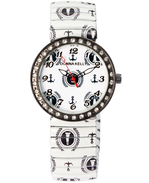 Damski zegarek Donna Kelly z paskiem, morski