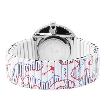 Donna Kelly women's watch with wrist strap, maritime anchor pattern, rhinestones 1700071-005 Donna Kelly 19,90 €