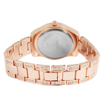 Women's watch with Donna Kelly metal bracelet, pink gold color and rhinestones 1800111-002 Donna Kelly 29,90 €