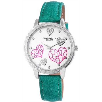 Donna Kelly watch for women with imitation green leather strap 191026000001 Donna Kelly 16,00 €