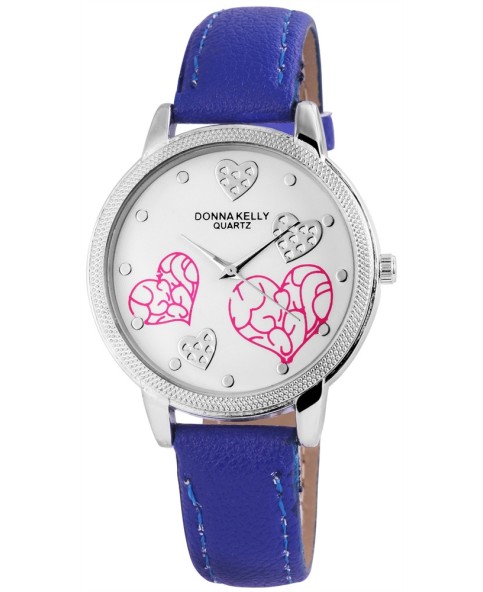 Reloj Donna Kelly para mujer con correa de piel imitación Azul 191023000001 Donna Kelly 16,00 €