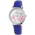 Donna Kelly watch for women with imitation leather strap Blue