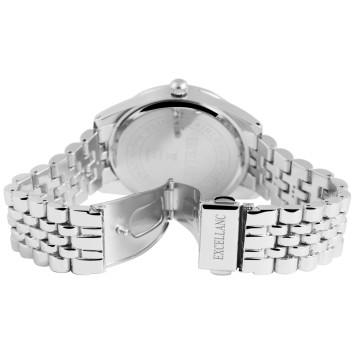 Montre femme Excellanc avec bracelet à maillons silver, chiffres Romain, Strass 1800150-003 Excellanc 36,00 €