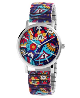 Reloj analógico de pulsera Excellanc en color floral multicolor 1700058-003 Excellanc 36,00 €