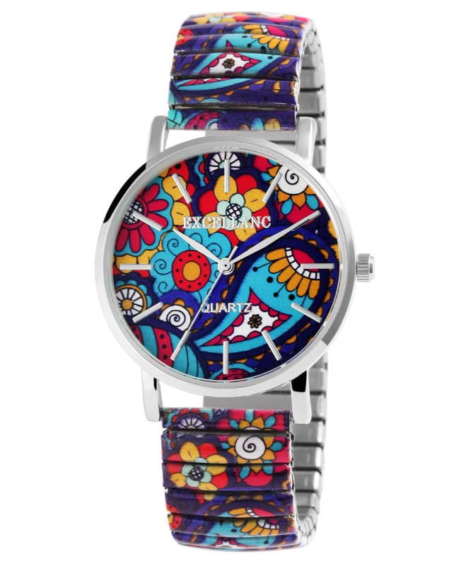 Excellanc analog bracelet watch in multicolored floral color 1700058-003 Excellanc 36,00 €