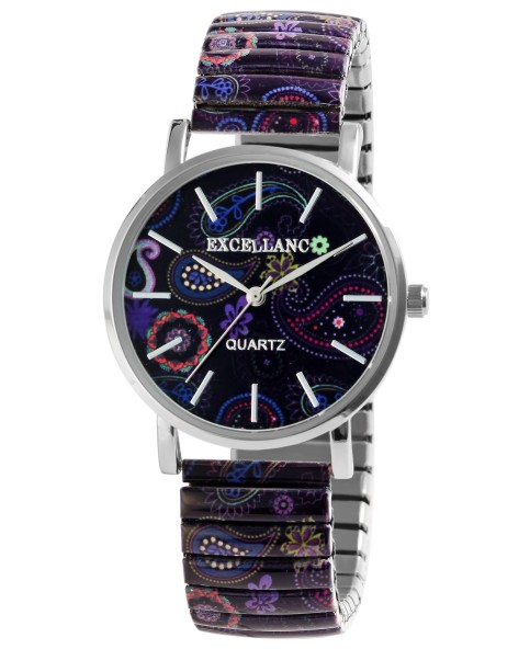Excellanc analog bracelet watch in multicolor color