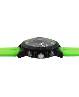 Orologio da uomo Raptor, analogico e digitale, con cinturino in caucciù verde