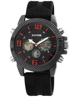 Raptor watch for men, analog and digital, with black rubber strap RA20312-002 Raptor Watches 49,95 €