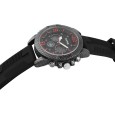 Raptor watch for men, analog and digital, with black rubber strap