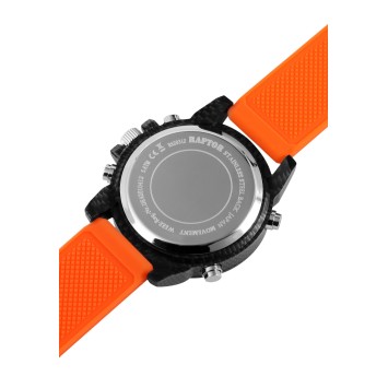 Orologio da uomo Raptor, analogico e digitale, con cinturino in caucciù arancione RA20312-003 Raptor Watches 49,95 €