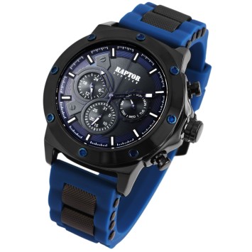 Reloj de hombre RAPTOR LIMITED con movimiento multifunción y correa de silicona azul RA20246-004 Raptor Watches 79,95 €
