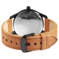 Raptor men's watch with tan genuine leather strap