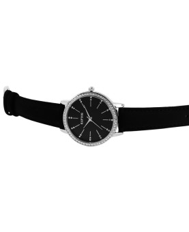 Raptor women's watch with black genuine leather strap and sparkling rhinestones RA10176-003 Raptor Watches 39,95 €