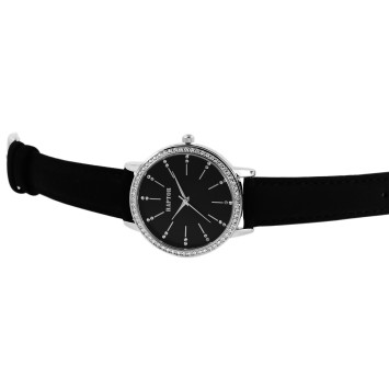 Reloj de mujer Raptor con correa de piel auténtica negra y pedrería brillante RA10176-003 Raptor 39,95 €