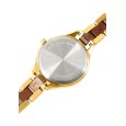 Raptor Laila women's watch in gold-tone stainless steel and wood, wood dial and bezel