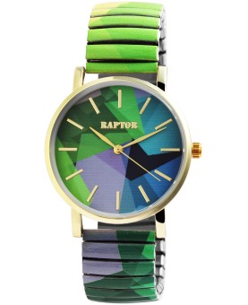 Reloj para mujer Raptor de edición colorida, acero inoxidable, analógico de cuarzo, estampado colorido RA10205-003 Raptor Wat...