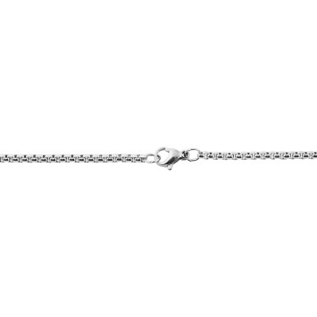Halsband med elgitarrhänge i rostfritt stål, silverfärg