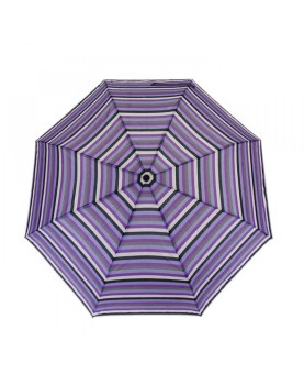 VIPLUIE Manual Folding Umbrella - Solid and Compact for Travel - Purple Multicolor
