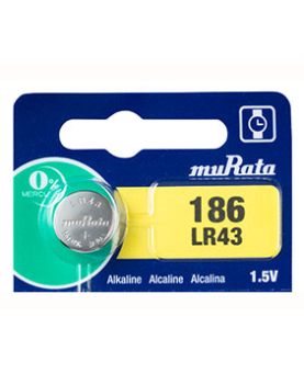Batteria Murata LR43 - 186 Alcalina senza mercurio 4900435 Murata 2,90 €