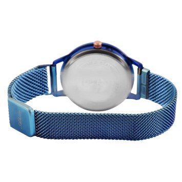 Montre Adrina avec chiffres Romain et bracelet en maille bleu 1300022-002 Adrina 18,00 €