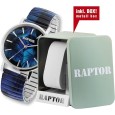 Montre Colorful Edition Raptor RA10205-004 pour femme, acier inoxydable, analogique à quartz, Motif imprimé coloré