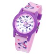 Q&Q children's watch with silicone strap, butterfly designs, 10 ATM
