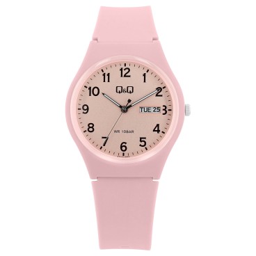 Reloj Q&Q para mujer con correa de silicona rosa, resistente al agua 10 bares A212J005Y Q&Q 29,90 €