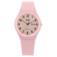 Q&Q women's watch with pink silicone strap, water resistant 10 bars