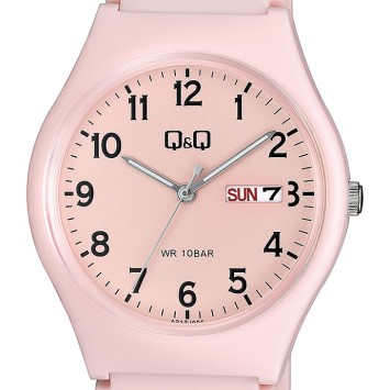 Reloj Q&Q para mujer con correa de silicona rosa, resistente al agua 10 bares A212J005Y Q&Q 29,90 €