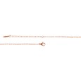 Rose Gold Rostfritt stål Hjärthänge Halsband Set, 45+5cm