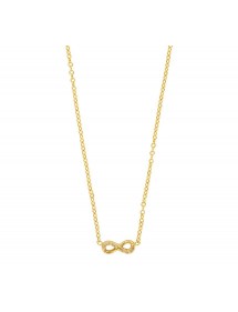 Necklace gold-plated infinity pattern and zirconium 327152 Laval 1878 56,00 €