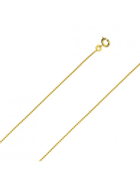 Box catena della collana placcato oro - 45 centimetri