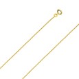 Box catena della collana placcato oro - 45 centimetri