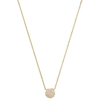 Gold plated necklace ball and zirconium oxides 327156 Laval 1878 69,90 €
