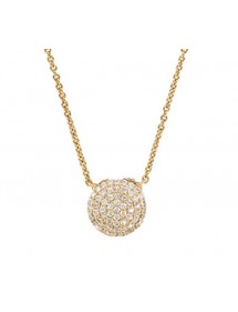 Gold plated necklace ball and zirconium oxides