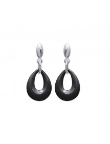 Boucles d'oreilles céramique noire et acier 3131157 One Man Show 29,90 €