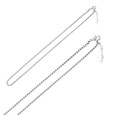 Venetian mesh steel necklace 45 cm