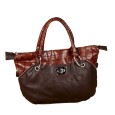 Déesse de Paris imitation leather handbag - Brown