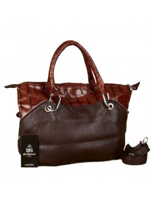 Déesse de Paris imitation leather handbag - Brown