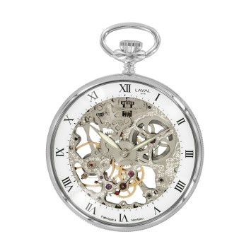 Laval 1878 mechanical clock and skeleton watch, silver 755245 Laval 1878 310,00 €