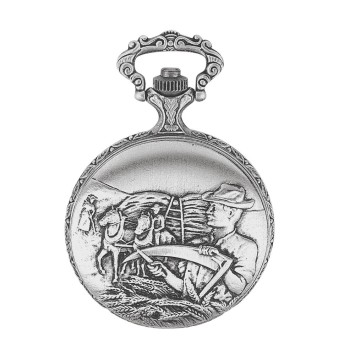 Reloj de bolsillo LAVAL, paladio con tapa y diseño de arado. 755015 Laval 1878 119,00 €