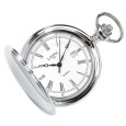 LAVAL pocket watch, chrome with lid and Roman numerals