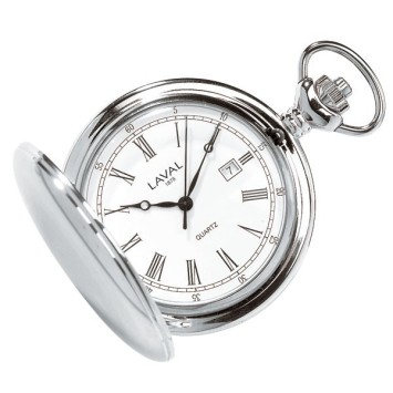 LAVAL pocket watch, chrome with lid and Roman numerals 755312 Laval 1878 119,00 €