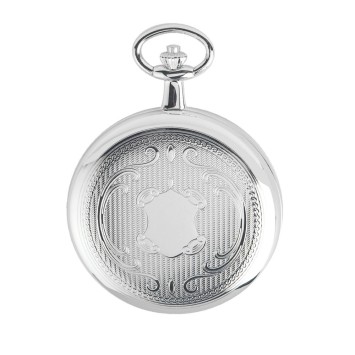Reloj de bolsillo LAVAL, latón plateado, motivo de doble cara con cadena. 755002 Laval 1878 169,00 €