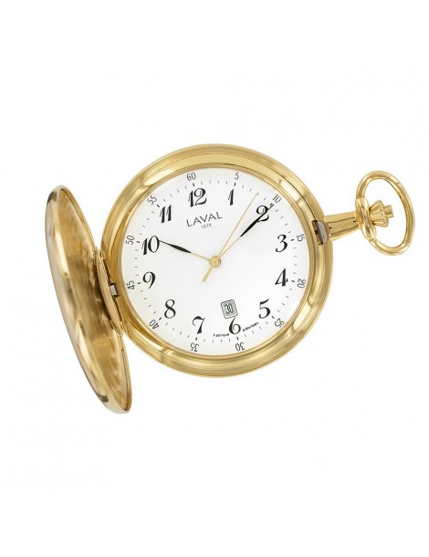 Reloj de bolsillo LAVAL, motivo de doble cara con cadena de latón dorado. 755003 Laval 1878 169,00 €