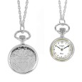 Orologio d'argento pendente delle donne 2 aghi e modello di cuore