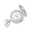 Pendant watch silver Roman Numeral 3 hands