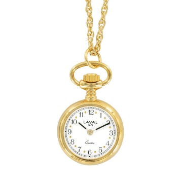gold pendant watch two needles and heart pattern 750325 Laval 1878 99,90 €