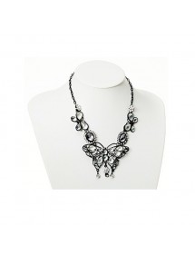 Collier papillon blanc métal et strass 38796 Paris Fashion 11,90 €